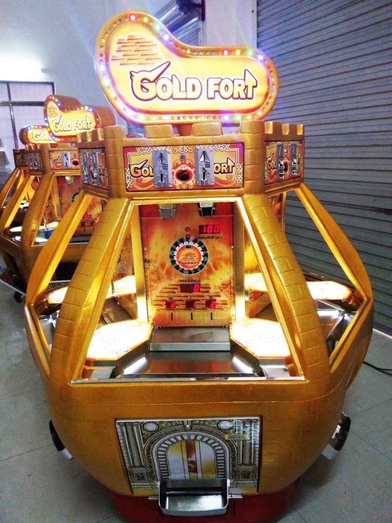 gold fort coin pusher redemption game machine - YUTO Games