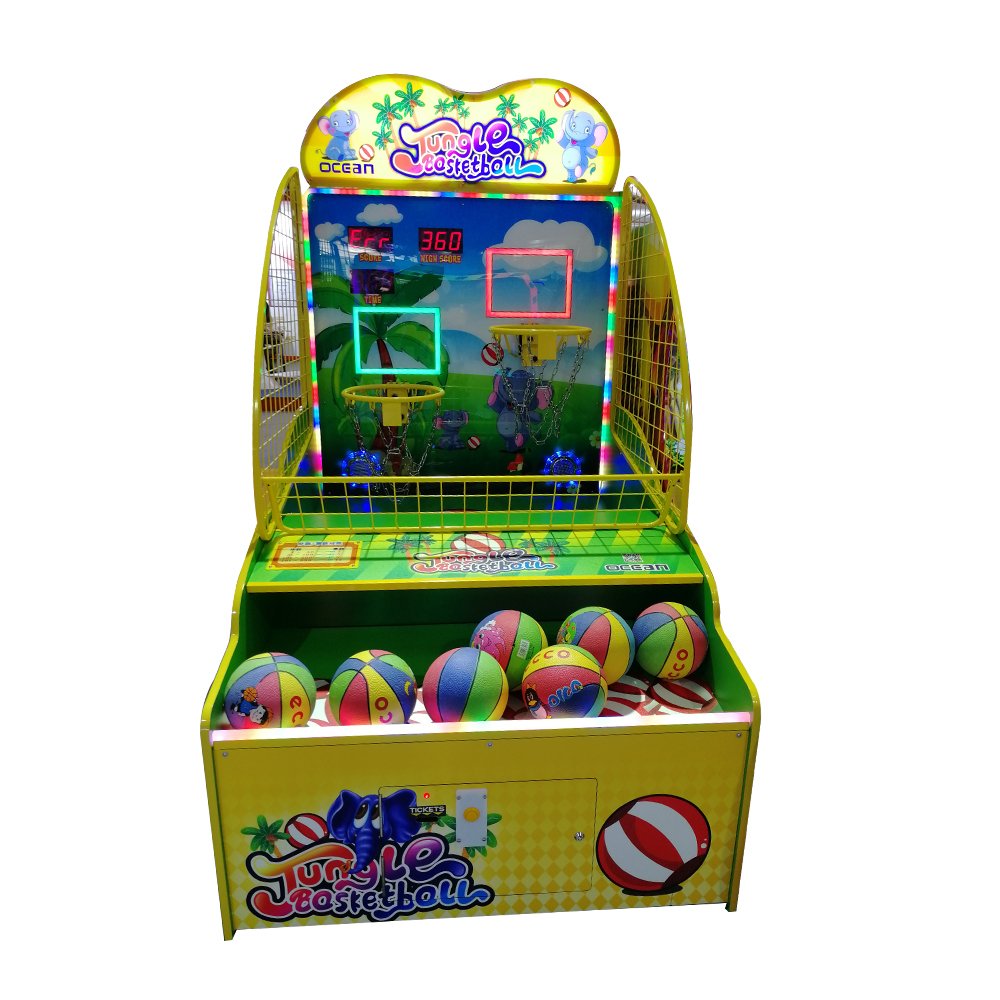 jungle basketball kids arcade game machine