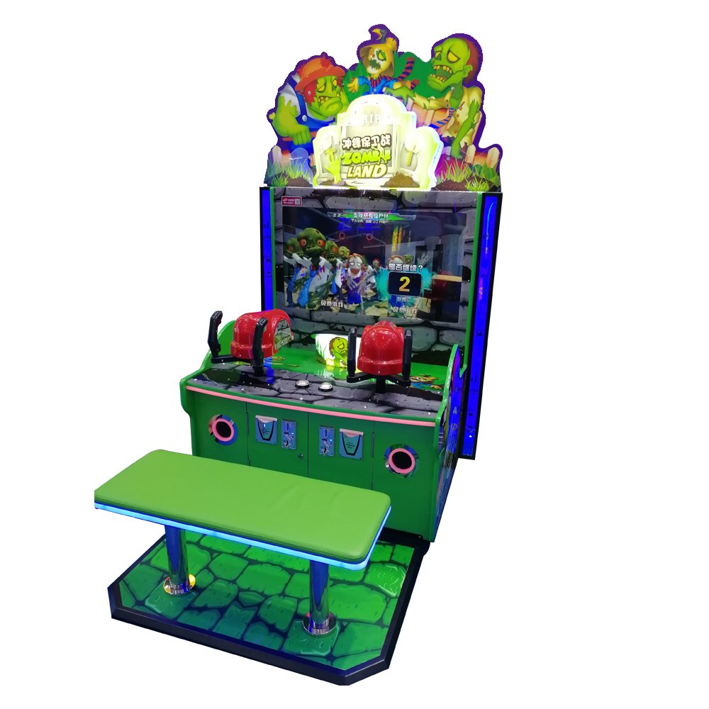 zombie land water shooting game machine