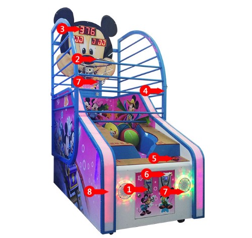 2022 Best Basketball Arcade Game Machines Made In China|Factory Price Basketball Arcade Game Machines For Sale