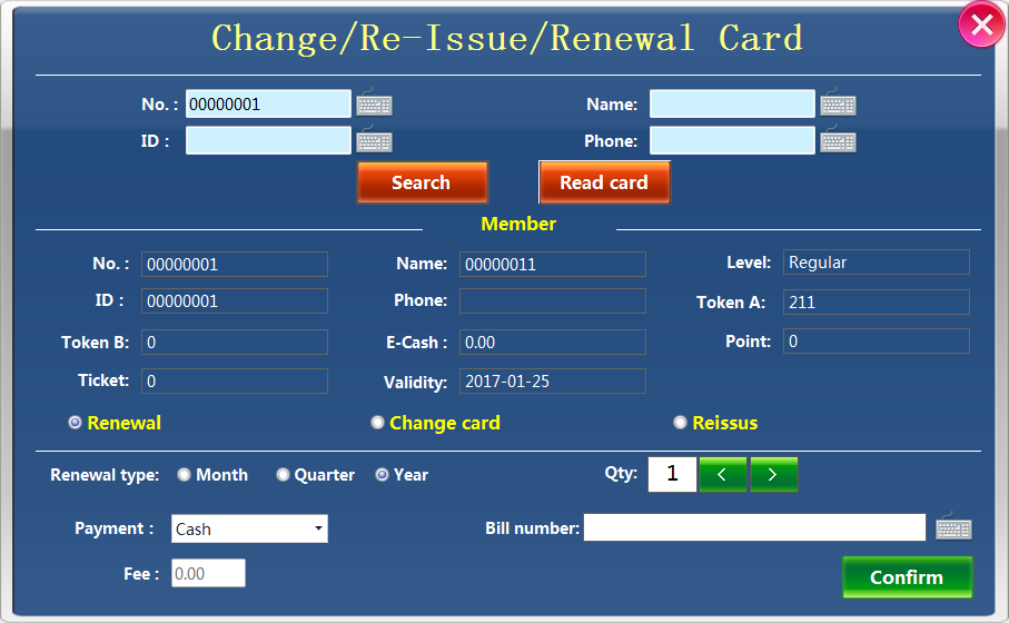 Card system