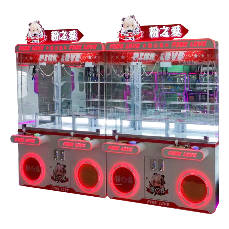 Pink Love Crane Claw Machine Toys