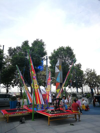 2022 Most Popular 4 Bed Mobile Bungee Trampoline For SaleAmusment Park Carnival Fair Rides For Sale (1)