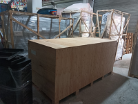 Strike Entertainment Center Bowling Alley container loading