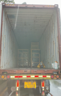 Full Container of Arcade Machines to Germany was loaded