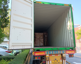 Container of Arcade Machines to US was loaded