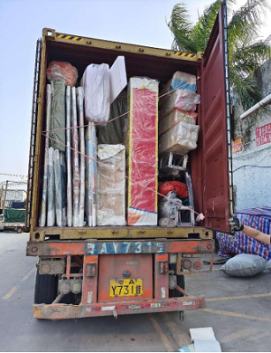 2 Containers to Nigeria of trampoline and track train
