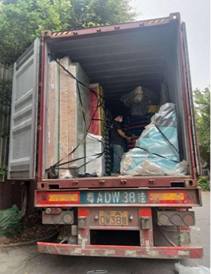 2 Containers to Nigeria of trampoline and track train
