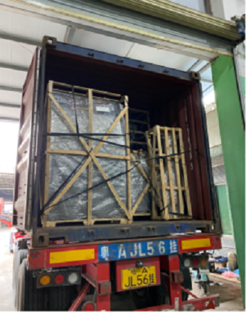 Full Container of Arcade Machines to Philippines was loaded