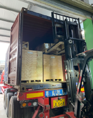 Full Container of Arcade Machines to Philippines was loaded