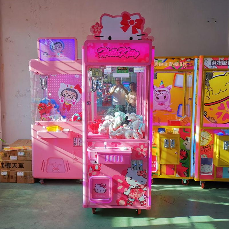 Hello Kitty plush prize claw machine